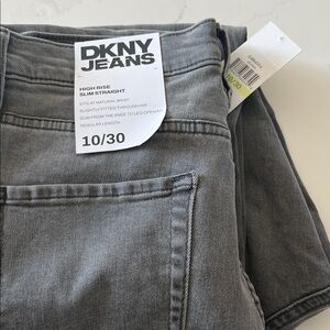 DKNY Charcoal Slim Straight Jeans